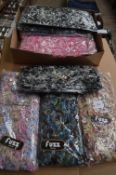 Box of 10 Fuzz Scarves (Various Colours)
