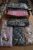 Box of 10 Fuzz Scarves (Various Colours)