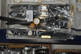 Tray of Ten Ladies Fashion Watches with Black Stra