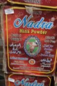 Box Containing 12x12 Packs of Nadra Hina Powder