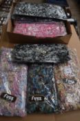 Box of 10 Fuzz Scarves (Various Colours)