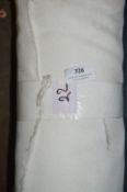 6ft Width Roll of White Fabric 22m