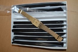 Ten Ladies Gold Metal Fashion Watches