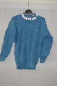 Box of Five Blue Crew-Neck Knitted Jumpers