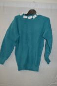 Box of Five Green Crew-Neck Knitted Jumpers