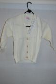 Box of Five Cream Knitted Cardigans with Faux Pear