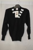 Box of Five Children's Black V-Neck School Jumpers