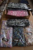 Box of 10 Fuzz Scarves (Various Colours)