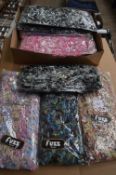 Box of 10 Fuzz Scarves (Various Colours)