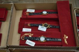 Box of Ten Ladies Fashion Watches with Leather Str