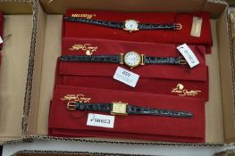 Box of Ten Ladies Fashion Watches with Leather Str