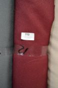 6ft Width Roll of Burgundy Fabric 12m