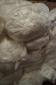 Ten Bags of White Stretch Fabric