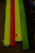 Four Rolls of Assorted Fabric