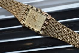 Ten Ladies Gold Metal Fashion Watches