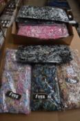 Box of 10 Fuzz Scarves (Various Colours)