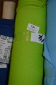 6ft Width Roll of Lime Green Fabric 14m