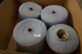 Box Containing Cones of Knitting Wool