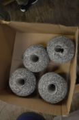 Box Containing Cones of Knitting Wool