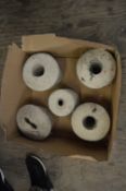 Box Containing Cones of Knitting Wool