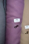 6ft Width Roll of Plum Fabric 8m