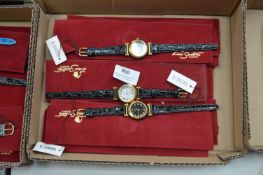 Box of Ten Ladies Fashion Watches with Leather Str