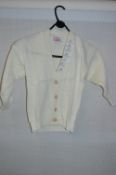 Box of Five Cream Knitted Cardigans with Faux Pear