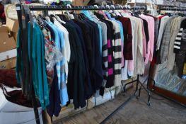 50 Assorted Knitted Clothing Items (Rail Not Inclu
