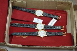 Box of Ten Ladies Fashion Watches with Leather Str