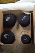 Box Containing Cones of Knitting Wool