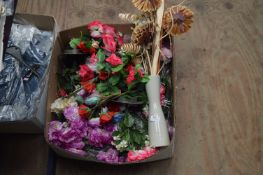 Box of Artificial Flowers