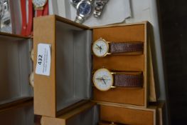 Two Sets of Ladies & Gents Wristwatches with Faux