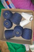 Box of Assorted Knitting Yarn