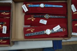 Box of Ten Ladies Fashion Watches with Leather Str