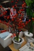 Artificial Flower Display in Bucket