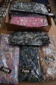 Box of 10 Fuzz Scarves (Various Colours)