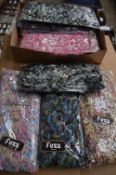 Box of 10 Fuzz Scarves (Various Colours)