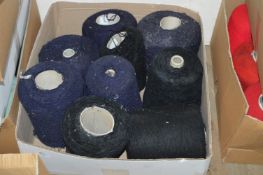 Box of Assorted Knitting Yarn