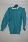 Box of Five Green Crew-Neck Knitted Jumpers