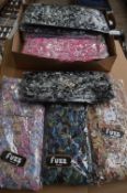 Box of 10 Fuzz Scarves (Various Colours)