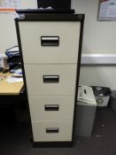 *Four Drawer Foolscap Filing Cabinet (Coffee & Cre