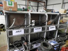 *Set of Tubular Steel & Mesh Storage Unit and Cont