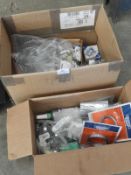 *Two Boxes Containing Assorted Jubilee Clips, Lock