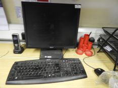 *Acer Desktop Computer with Monitor, Keyboard and
