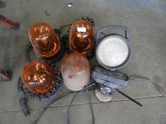 *Three Amber Beacons and Two Magnetic Lamps