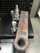 *Trailer Pin Hitch, Two 50mm Ball Couplings and On