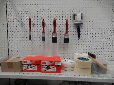 *Assorted Masking Tapes, Paintbrushes, Sanding Dis