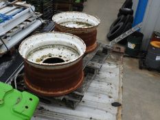 *Pair of Eight Stud Steel Wheel Rims