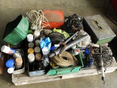 *Assorted Paints, Ratchet Straps, Inspection Lamps