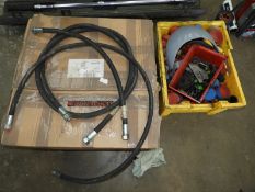 *Assorted Hydraulic Hoses and End Caps, etc.